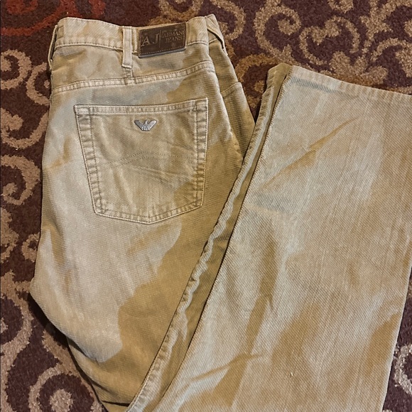 Armani Jeans Men's Beige Denim - Picture 1 of 4